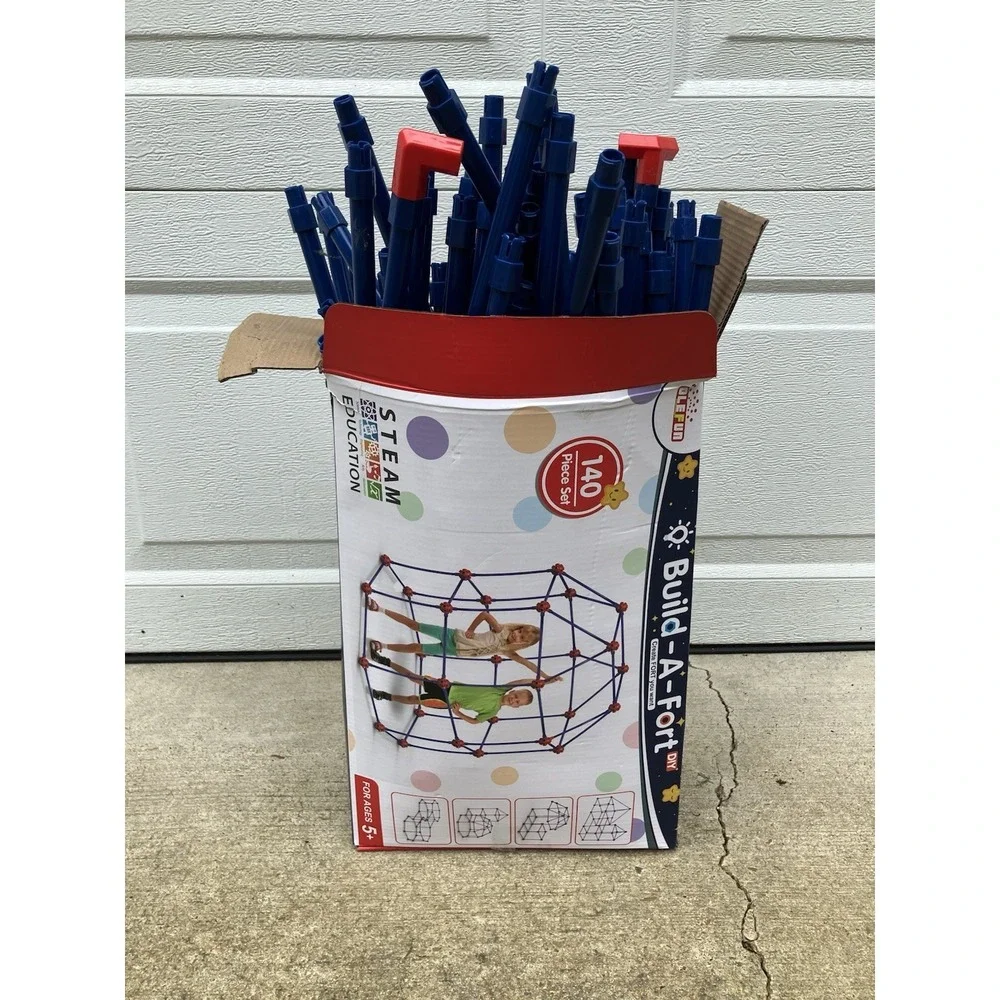 Build-A-Fort DIY By Olefun 140 Piece Set STEAM Experience NEW